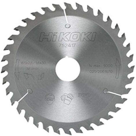 HiKOKI Accesorios - Hoja de sierra para madera 190x20 mm, 48 dientes 752485