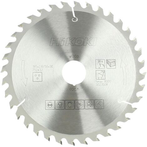 HITACHI Hikoki Circular Saw Blade 185x20mm 36T for Wood Cutting