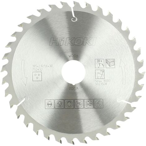 HITACHI HiKOKI Circular Saw Blade 185 x 30mm x 36T HIK752432
