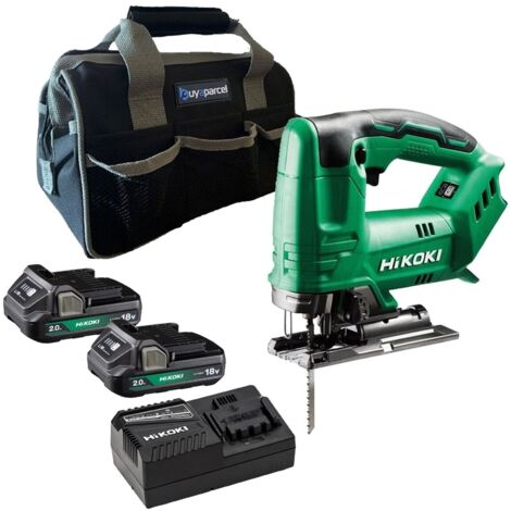 Hikoki CJ18DAW4Z 18V Top Handle Jigsaw + X2 2.0AH Battery + Charger + Bag