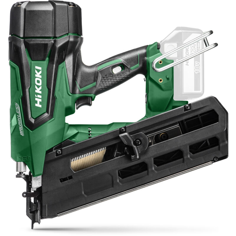 Cloueur 90mm 21°18V Li-ion Brushless Tête Ronde bande plastique Solo Hitcase Hikoki NR1890DBRLW9Z