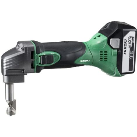 HiKOKI CN18DSLJPZ 18V Nibbler With 2 x 5.0Ah Batteries In Case