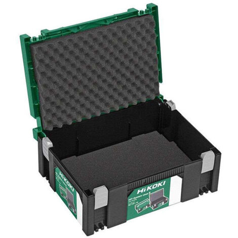 Hikoki – Boîte à outils empilable en plastique 395x295x158mm – Protection anticorrosion et éclaboussures – 1 grand compartiment – 402539 - HSC-II-402539