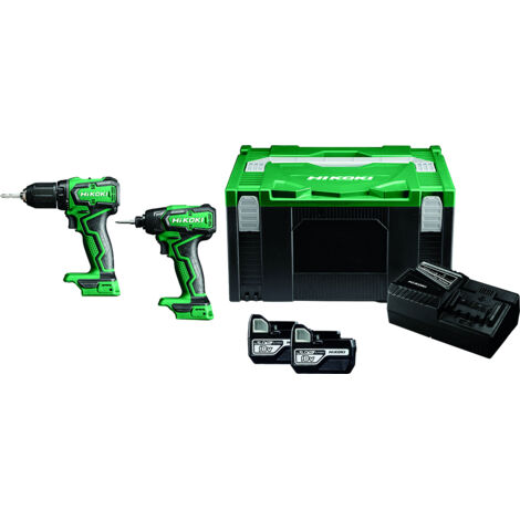 HIKOKI COMBO TALADRO ATORILLADOR DV18DD+ATORNILLADOR IMPACTO WH18DD