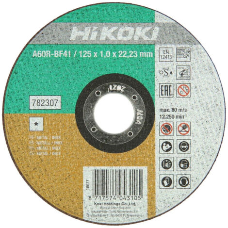 Hikoki - Disco Abrasivo Per Ferro Ø115 Con Spessore Da 1 Mm