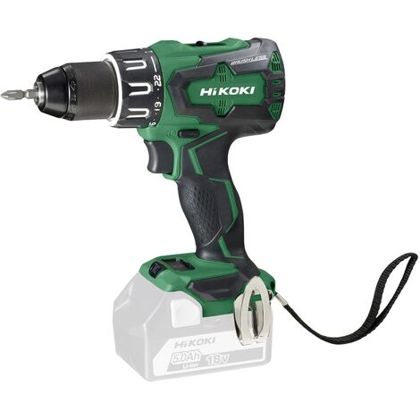 HiKOKI DV18DBSLW3Z - Perceuse visseuse à percussion sans fil Li-Ion 18V (machine seule) - moteur brushless - 70 Nm