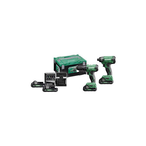 HIKOKI/HITACHI COMBOPACK KC18DA TRAPANO + AVVITAT IMP 18V