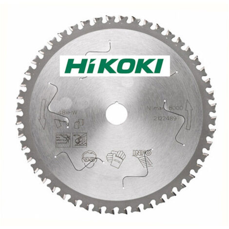 Hikoki (Hitachi) – Lame de scie circulaire 216mm – 60 dents TCG pour aluminium – Alésage 30mm – Coupe nette et finition de qualité