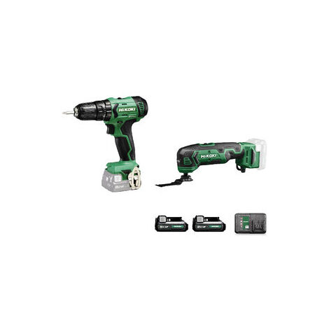 HIKOKI/HITACHI SET TRAPANO+UTENSILE MULTIFUNZIONE KC12HKCV 12V