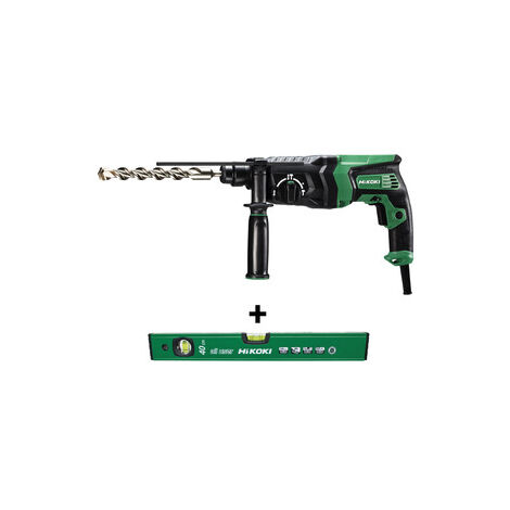 HIKOKI/HITACHI TASSELLATORE DH26PC2 830W 2,9J + PUNTE + LIVELLA