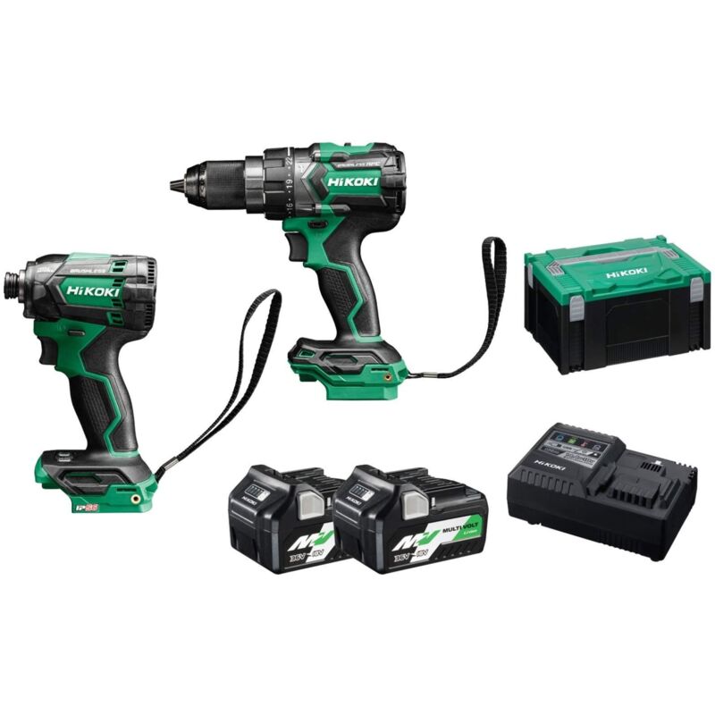 Hikoki - KC18DCJAZ 18V Twin Pack With 2x 2.5Ah/5.0Ah Multivolt Batteries