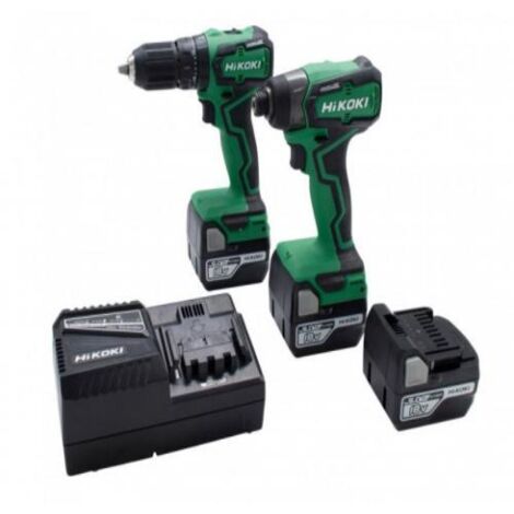 HiKOKI KC18DDX 18V COMBI & I/DRIVER TWIN KIT