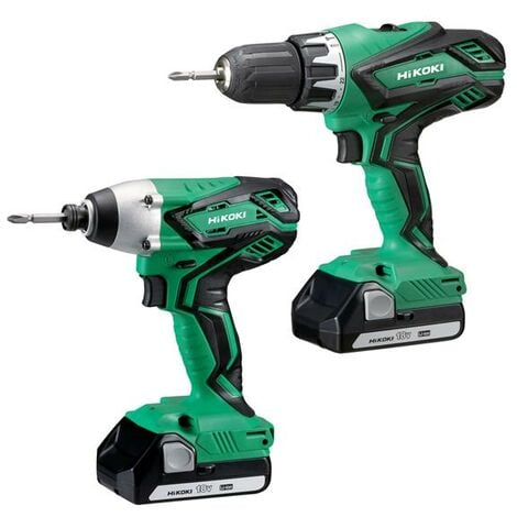 HiKOKI KC18DGLJAZ Combi Drill & Impact Driver 18V 2 x 1.5Ah Li-ion Batteries