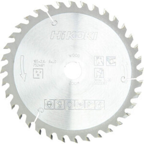 HIKOKI LAMA PER SEGA CIRCOLARE 165 MM F.20 MM- 1,0 pz