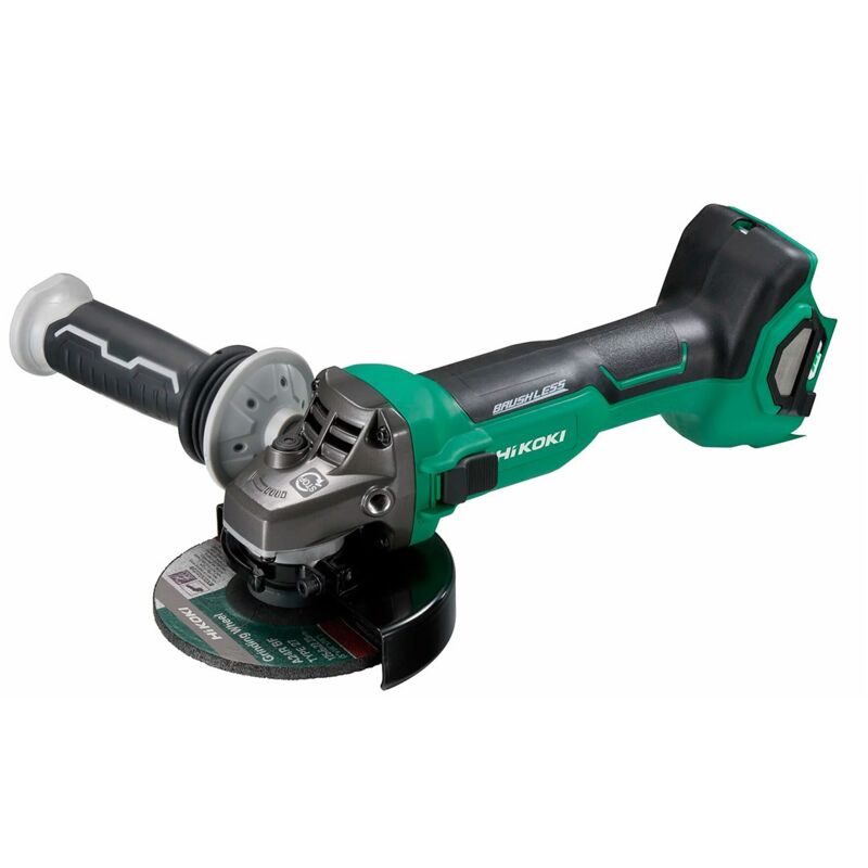G 1813DA W4Z Meuleuse d'angle sans fil 18 v 125 mm Soft-Start Brushless Solo - sans batterie, sans chargeur - Hikoki