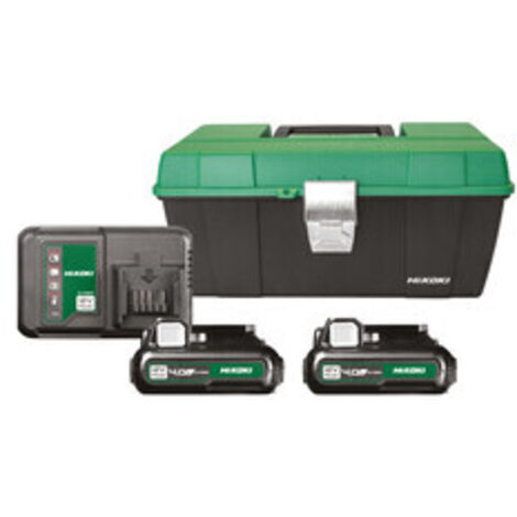 HIKOKI PACK BATTERIA HKA901240V 12V 2X4AH + CARIC