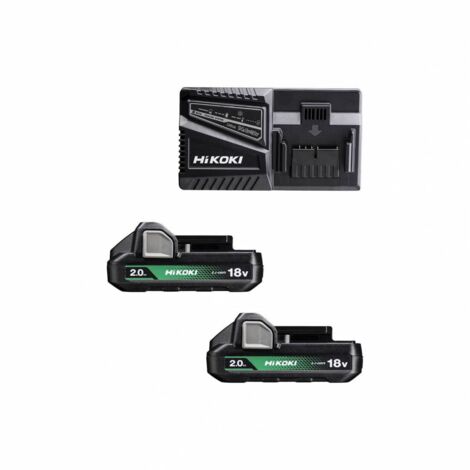 HIKOKI PACK BATTERIA UC18YFSLWFZ 18V 2X2AH+CARIC