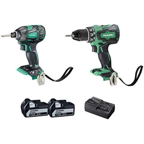 Hikoki Pack trapano avvitatore DV18DBSL e avvitatore ad impulsi WH18DBDL2 18V