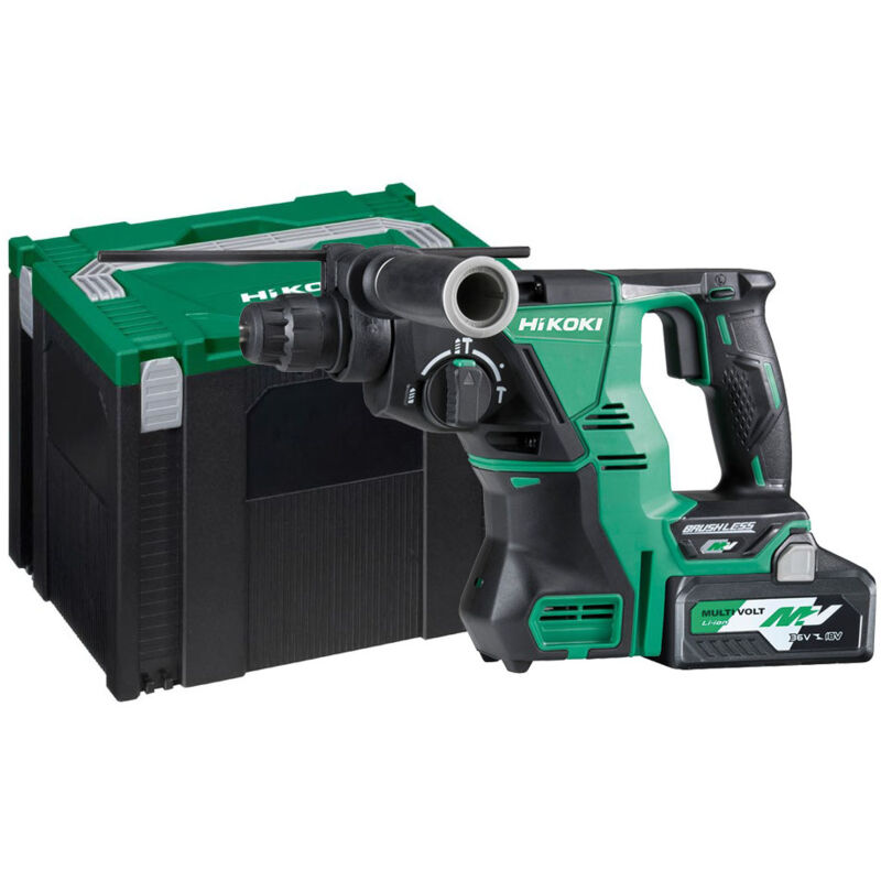 Perforateur Burineur 28 mm sds+ 36V 4,0 Ah Li-ion Hikoki