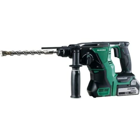 Hikoki – Perforateur burineur SDS 18 V – Moteur Brushless – Force de frappe 2.6J – Perçage béton jusqu'à 26 mm – Chargeur ventilé