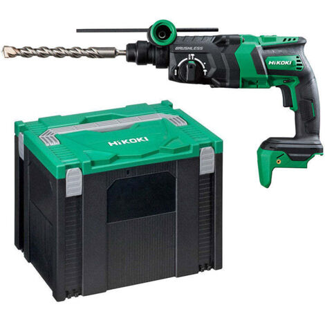 Hikoki – Perforateur burineur SDS-Plus 18V DH18DPCW2Z – Moteur Brushless – 3 modes : perçage, percussion, burinage – Capacité béton 26mm