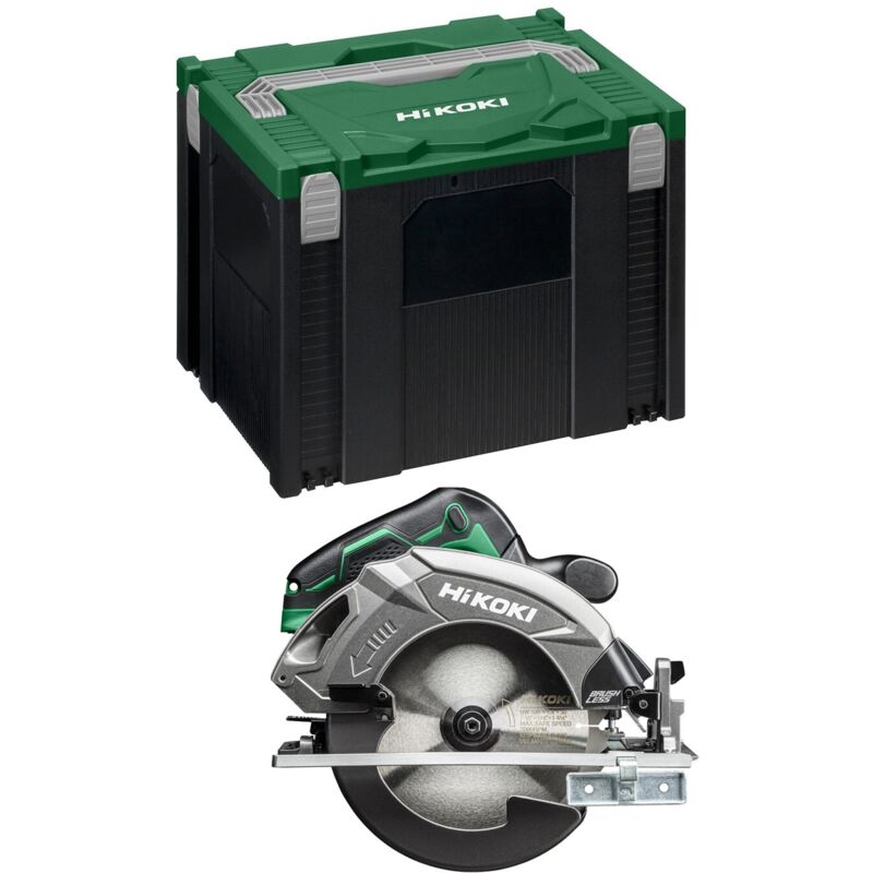 Scie circulaire Ø190 sans batt ni chargeur cap. 57mm 18V Brushless HitCase Hikoki C1807DAW2Z