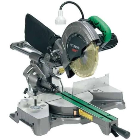 Hikoki – Scie radiale à coupe d’onglet Ø 216 mm 1050 W – Vitesse 5500 tr/min – Pour bois dur et aluminium – Système de démarrage progressif
