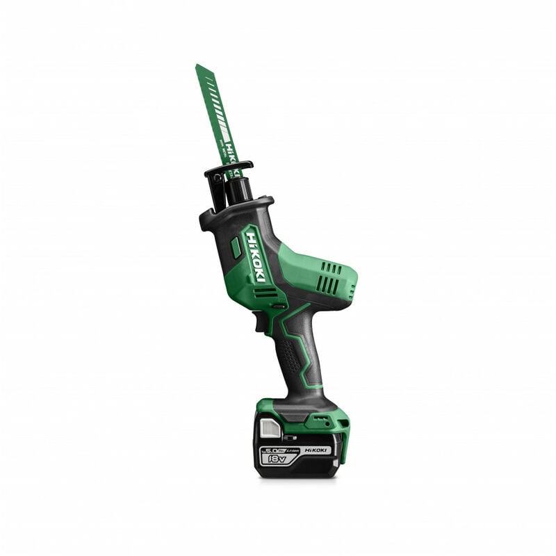 Scie sabre 50mm 18V 5Ah Compact hc 0-3200 tr/min course 13mm cap acier&bois 50mm Hikoki CR18DAWPZ
