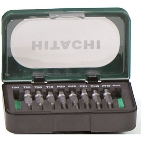 HIKOKI set puntas 10 pzas. 711000 hitachi , Set Puntas 10 Pzas. 711000 de la marca Hikoki - Hitachi.