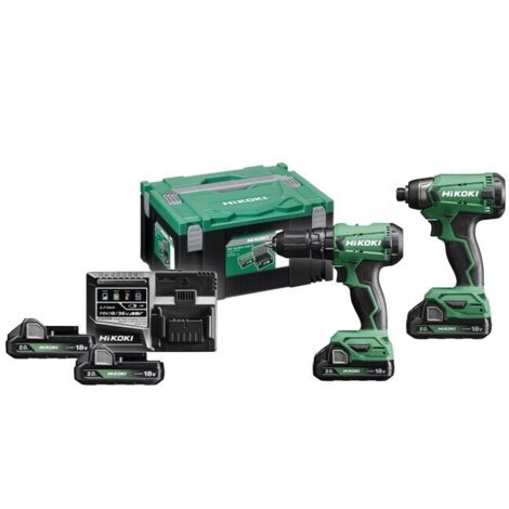 HIKOKI SET TRAPANO + AVVITAT IMP KC18DA 18V