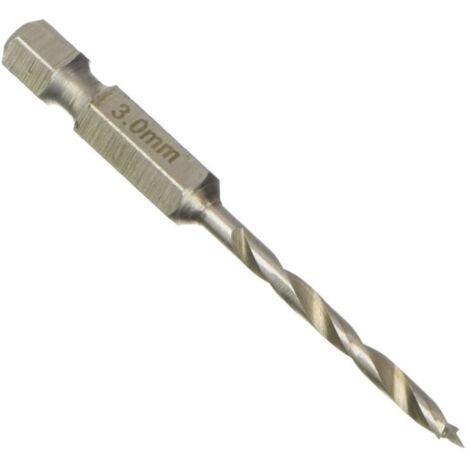 Hikoki tools 781942 - Broca 3 punta conexion 1/4" hexagonal 3x65x35mm