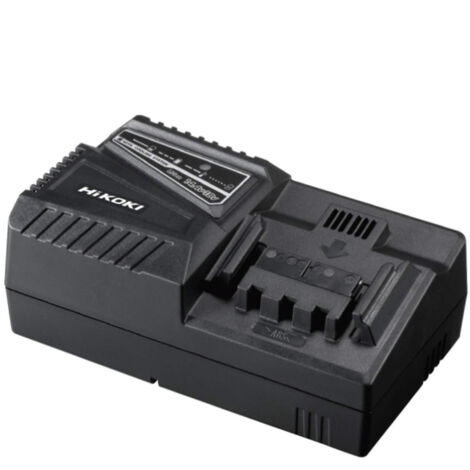 Hikoki 14.4-18V fan-cooled smart Li-ion battery charger – Intelligent charging for slide batteries – Fast charging times up to 75 minutes