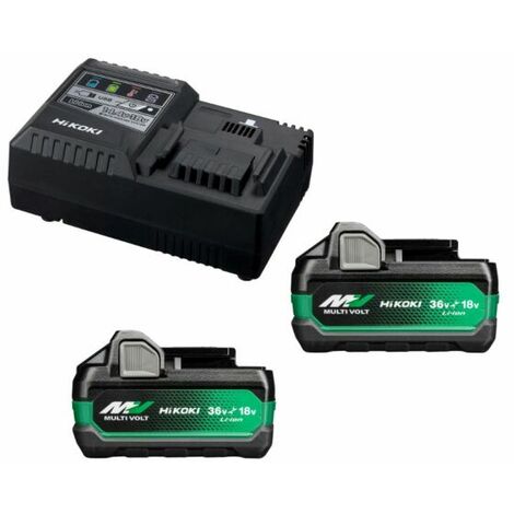 HiKOKI UC18YSL3WEZ BoosterPack Multi-Volt 36V - (2 x 5Ah)18V - 2,5Ah 36V - chargeur UC18YSL3
