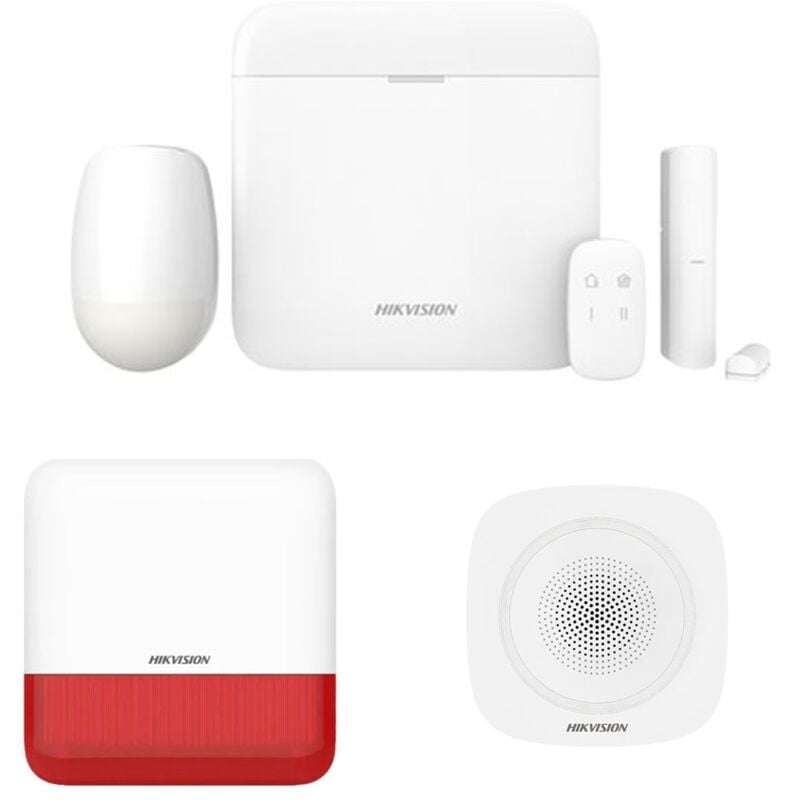 Ax pro wireless indoor outdoor siren burglar alarm kit - Hikvision