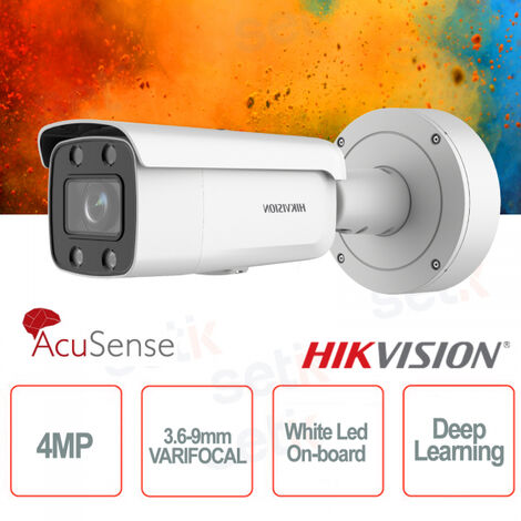 Hikvision Bullet ultra HD 4MP ColorVu obbiettivo 3.6-9mm - DS-2CD2647G2-LZS