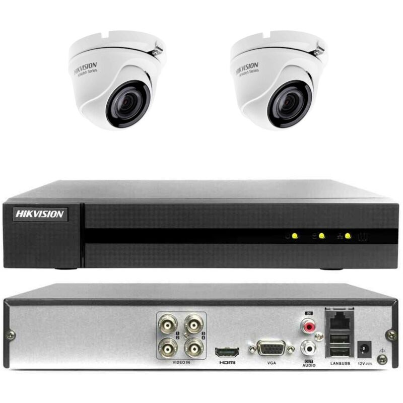 Cloud video surveillance kit dvr 4 canaux 2 cameras 4MP hd 320 gb - Hikvision