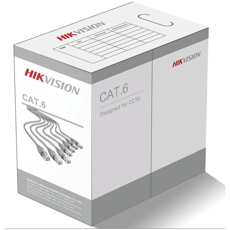 DS-1LN6UZC0 Câble réseau CAT6 u/utp pour la transmission de données à grande vitesse - Hikvision