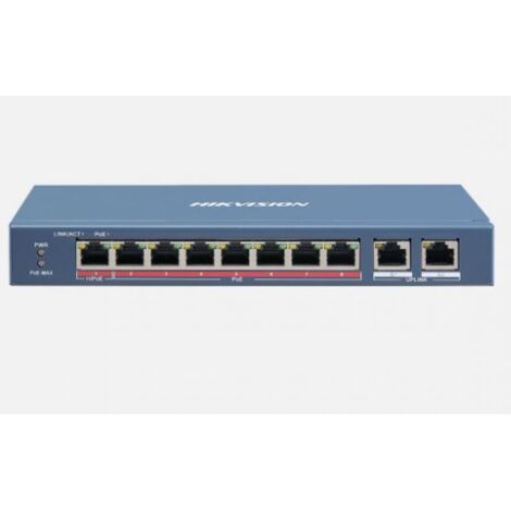 Hikvision ds-3e0310hp-e switch 301801346-8 puertos