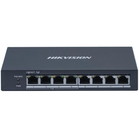 Hikvision DS-3E0508P-O switch Gestionado Gigabit Ethernet (10/100/1000) Energía sobre Ethernet (PoE) Gris