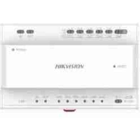 Hikvision DS-KAD706Y-P Distributore 2 Fili IP per Videocitofono 6 Porte DIN Rail 24V