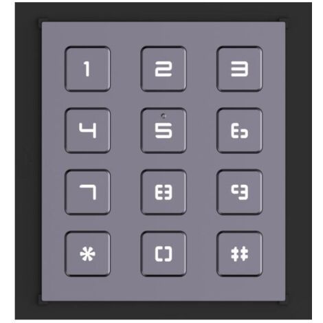 Hikvision DS-KD-KP clavier intercom noir 12 boutons