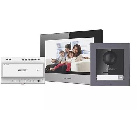 Hikvision DS-KIS702Y Kit Interphone vidéo 7” écran tactile Série Y Pro Famille unique 2 fils full hd 1080p IP65 P2P Hik-connect