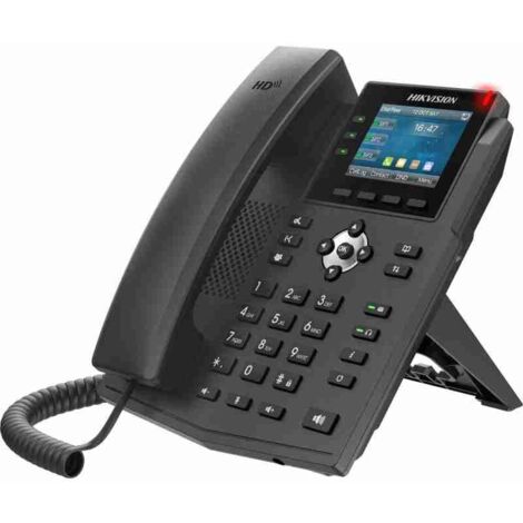 HIKVISION - DS-KP8000-HE1 - TELÉFONO VOIP LCD 2.8" 6 LÍNEAS