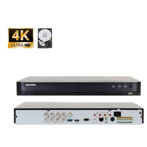 Hikvision DVR HD 8 Canali 5in1 8MP + HDD 1 Tb - DS-7208HTHI-M2/S