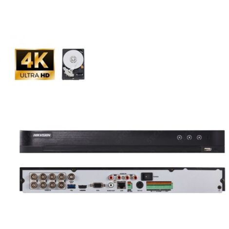 Hikvision DVR HD 8 canali 8MP h.265 pro+ + HDD 1Tb - DS-7208HQHI-M2/S/A