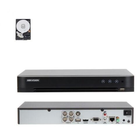Hikvision DVR Registratore 4 canali + HDD 1Tb - IDS-7204HQHI-M1/S/A (3Mp)