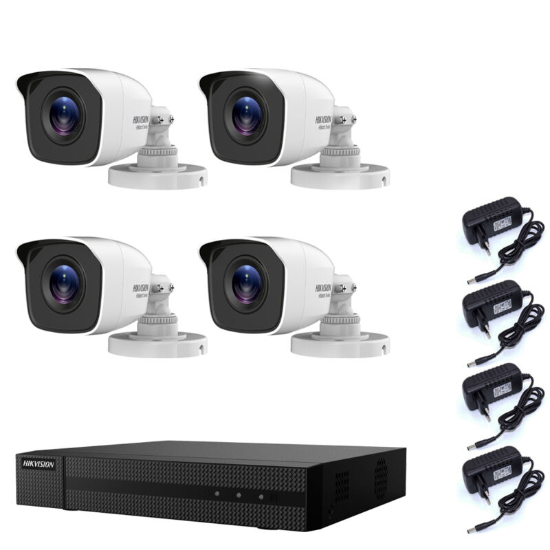 Hikvision Video Surveillance Kit 4 Cameras2 Mpx Dvr 8 Channels