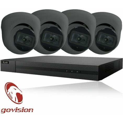 HIKVISION HILOOK 8CH CCTV KIT DVR 1080P & 6X 2.0MP FULL HD 1080P WHITE DOME CCTV CAMERAS IR 20M NIGHT VISION REMOTE VIEW EASY P2P SECURITY CAMERA SYSTEM- different size HDD available