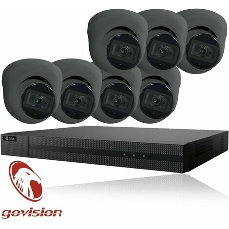 HIKVISION HILOOK 8CH CCTV KIT DVR 1080P & 8X 2.0MP FULL HD 1080P WHITE DOME CCTV CAMERAS IR 20M NIGHT VISION REMOTE VIEW EASY P2P SECURITY CAMERA SYSTEM- different size HDD available