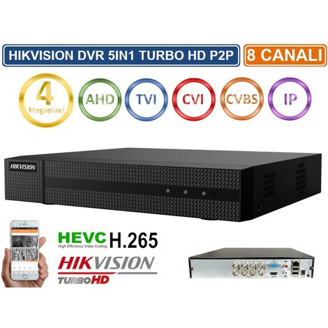 HIKVISION HWD-6108MH-G2 DVR 5IN1 AHD CVI TVI CVBS IP 8 CANALI UTC 4 MP TURBO HD - Capacità Hard Disk: 1TB